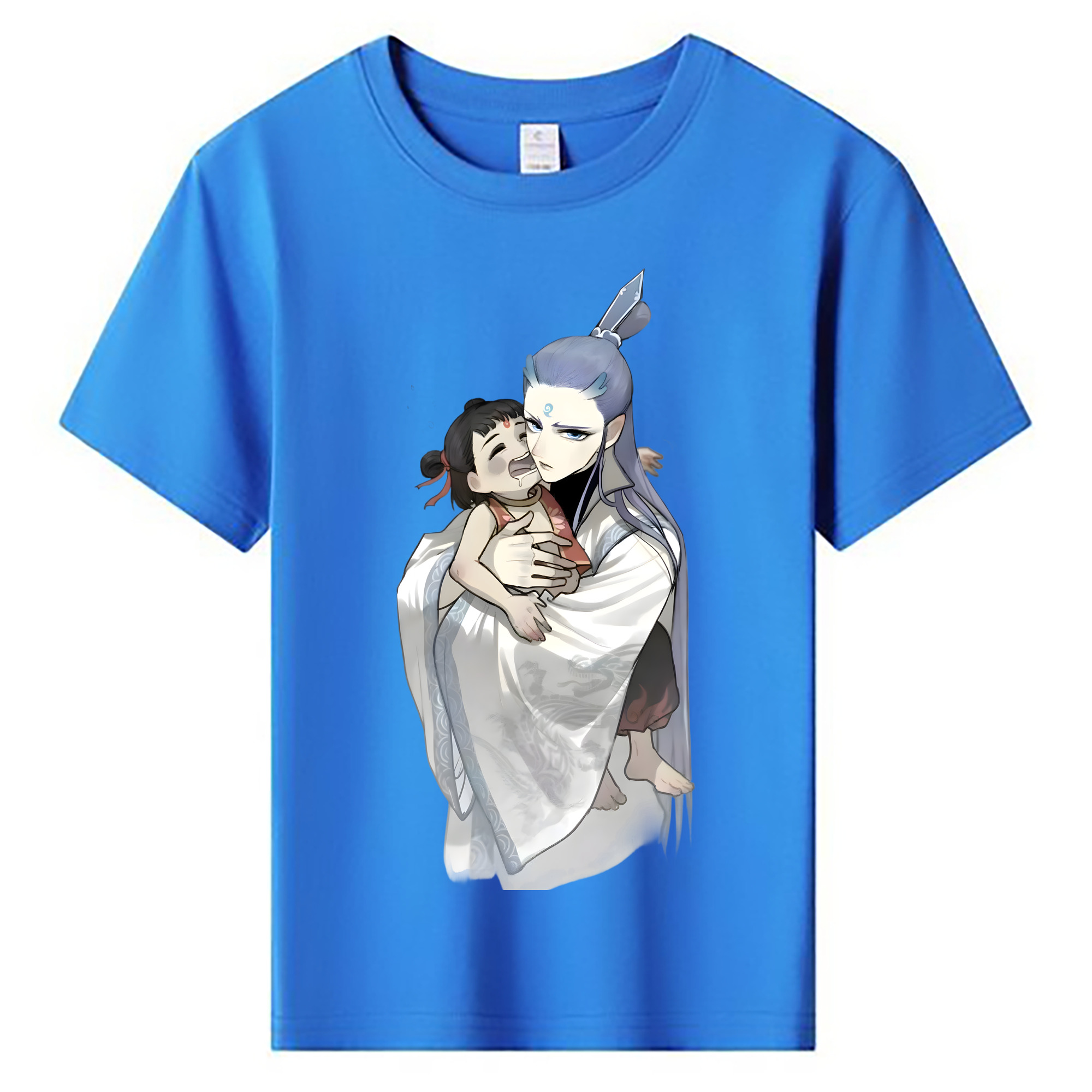 （画像用） Ne Zha 2 ナタ 魔童の大暴れ 綿100％キッズTシャツ（フロントプリント）